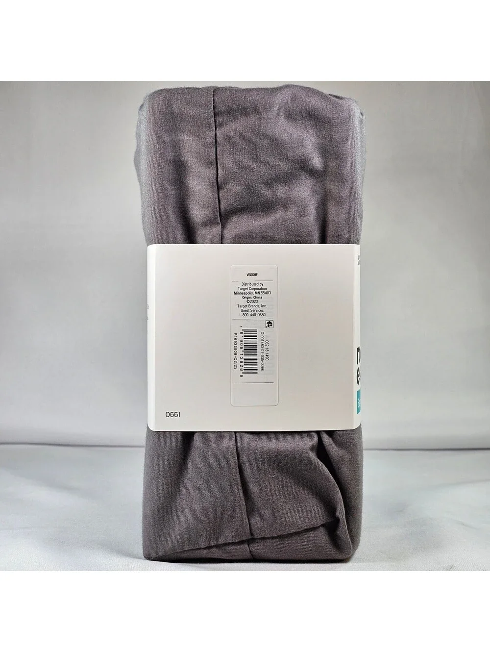 Room Essentials Full Easy-Care Sheet Set Gray 4pc Wrinkle Resistant Cotton Blend